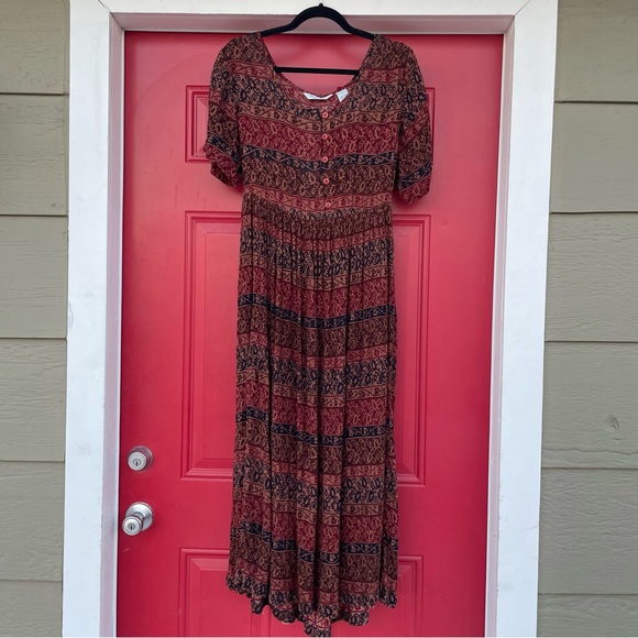 Rayon boho hippie dress - Picture 4 of 9